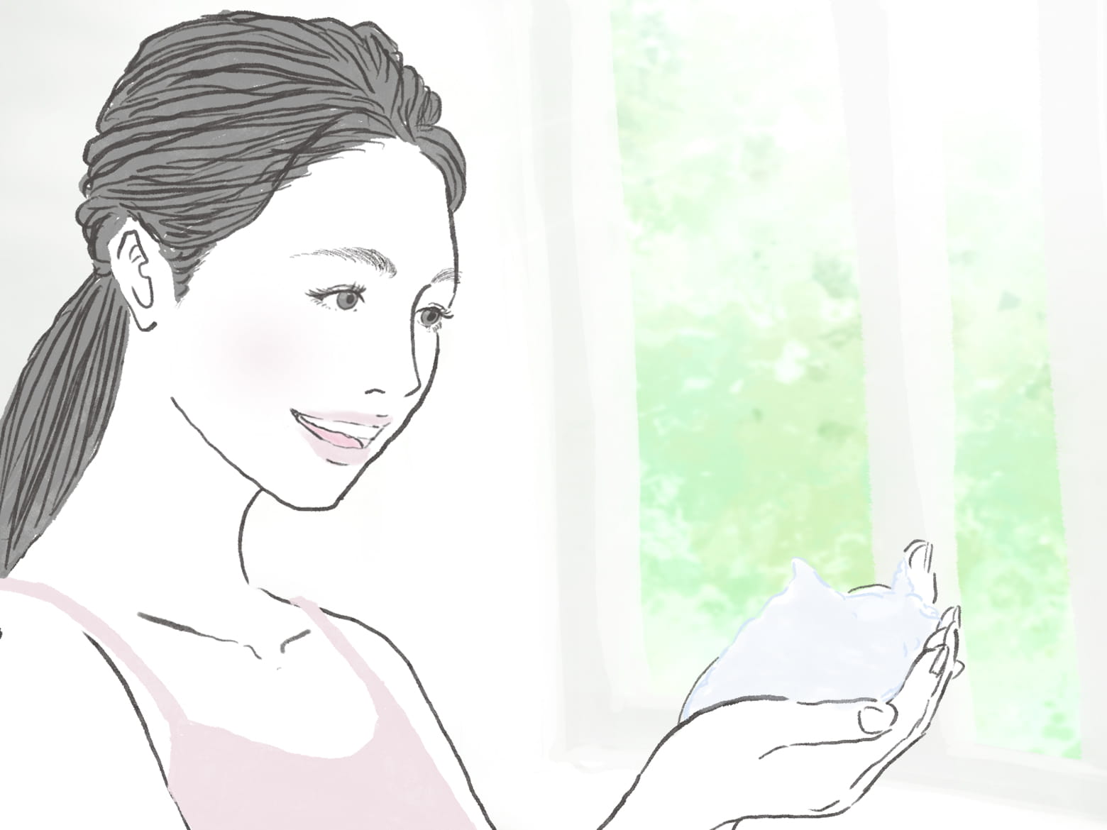 「落とす」「洗う」ケアを大切に