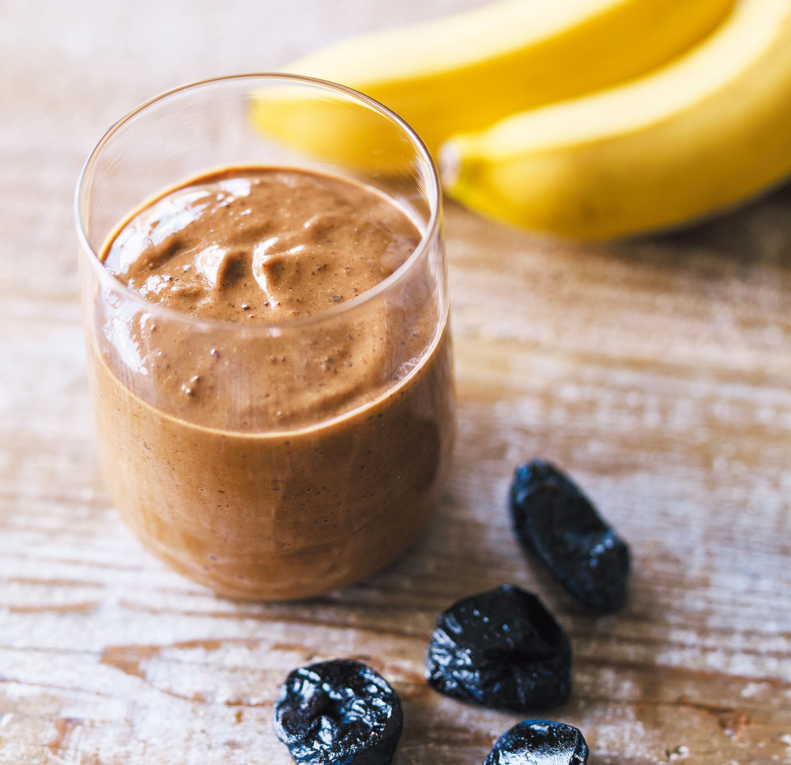 プルーンとバナナのココアドリンク