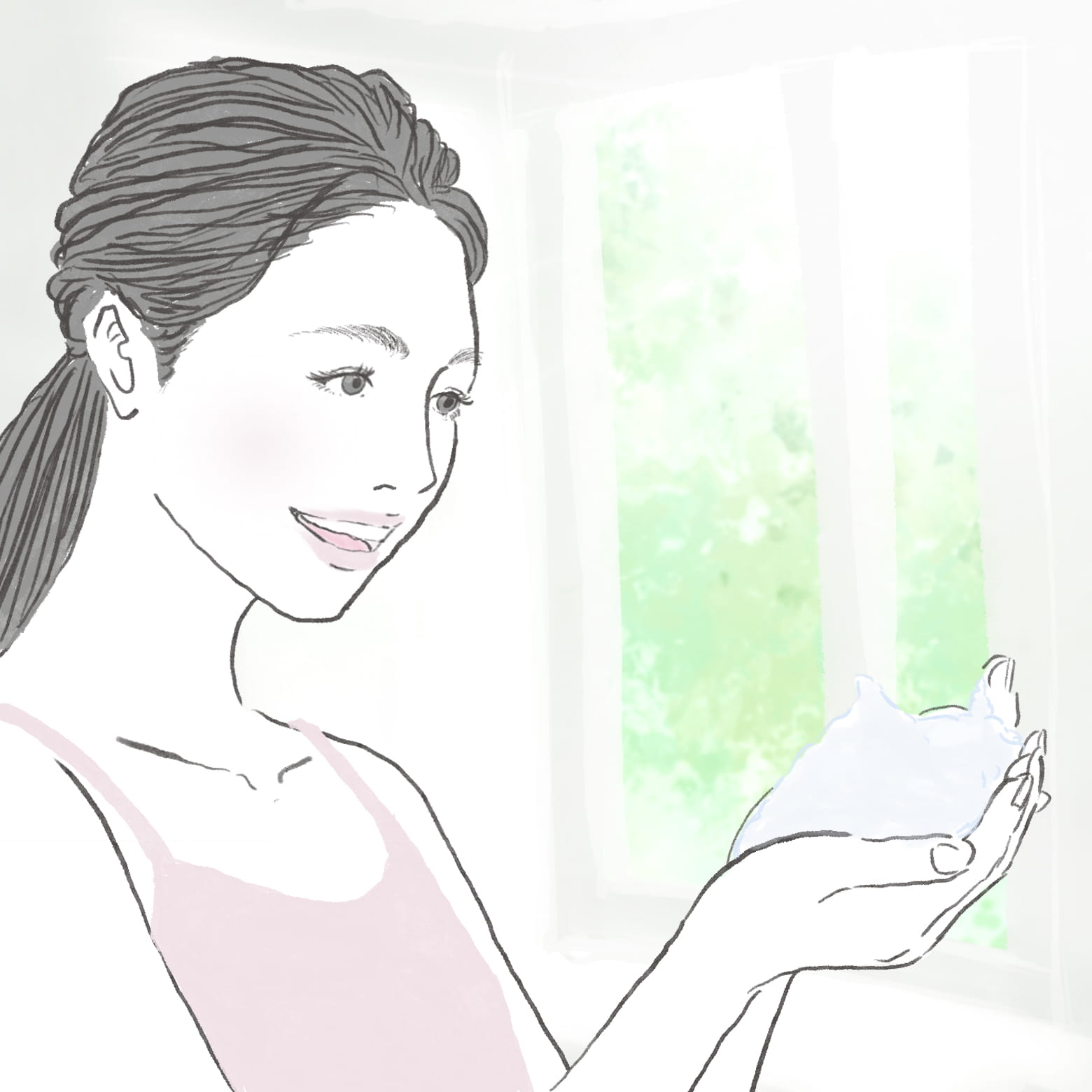 「落とす」「洗う」ケアを大切に