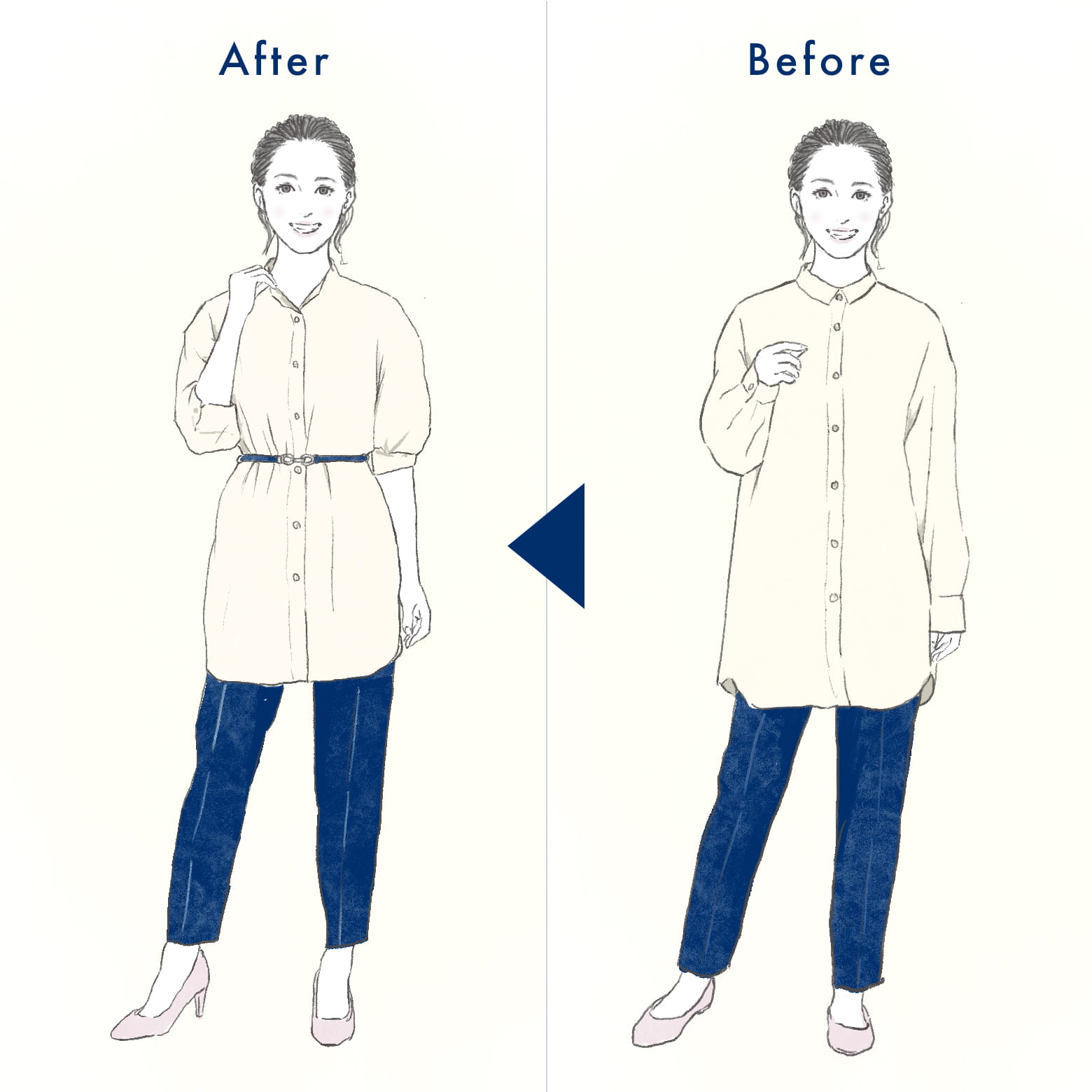 夏もやせ見え　着こなし術