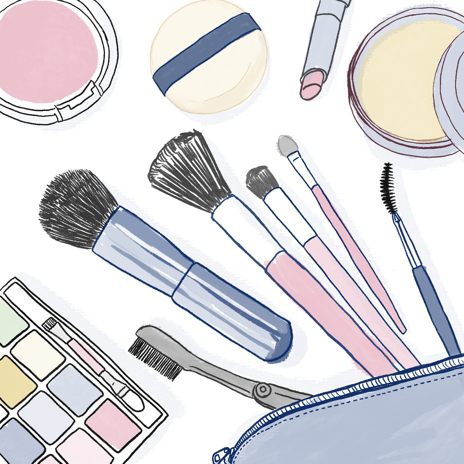 メイクツールのお手入れ方法