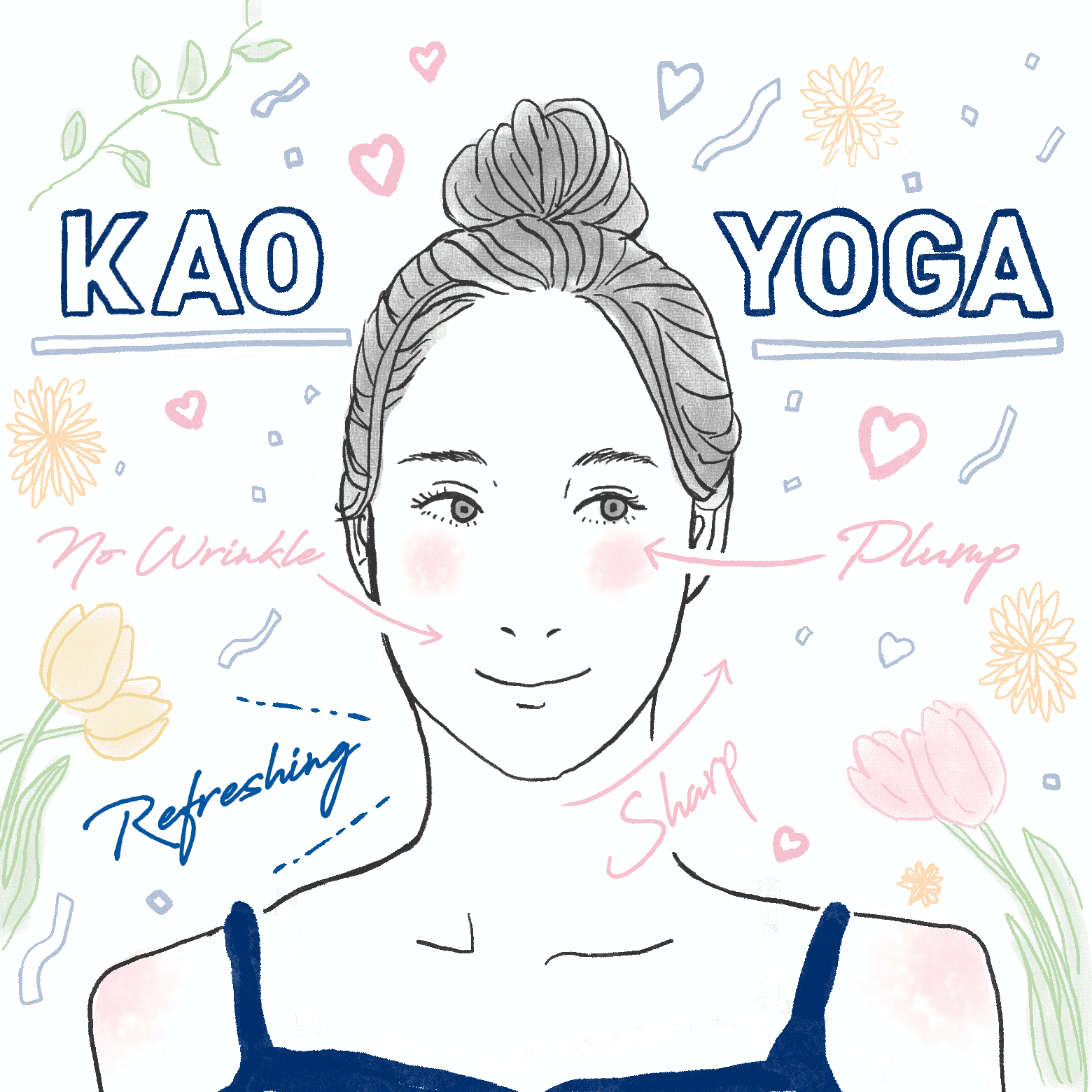 顔のトレーニングでお悩みケア「顔ヨガ講座」